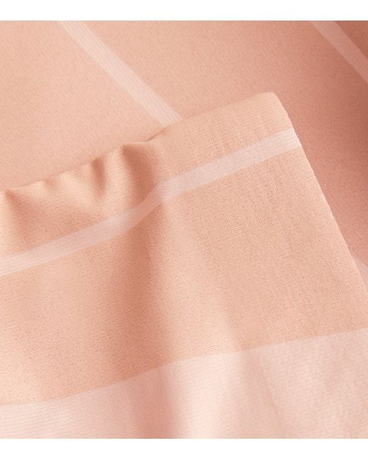 Spanx Pink Supersculpt Totalcontour High-Waisted Mid-Thigh Shorts