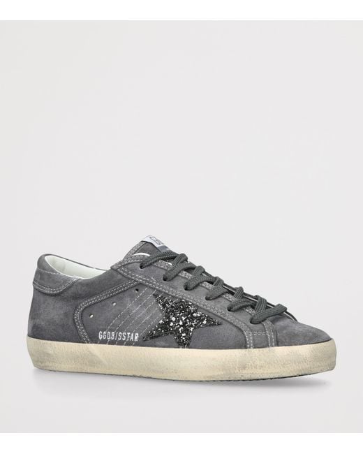 Golden Goose Deluxe Brand Gray Suede Super Star Sneakers