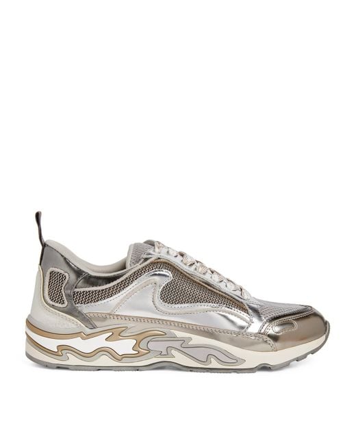 Sandro Gray Flame Sneakers