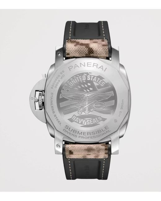 Panerai Metallic Stainless Steel Submersible Seals Watch for men