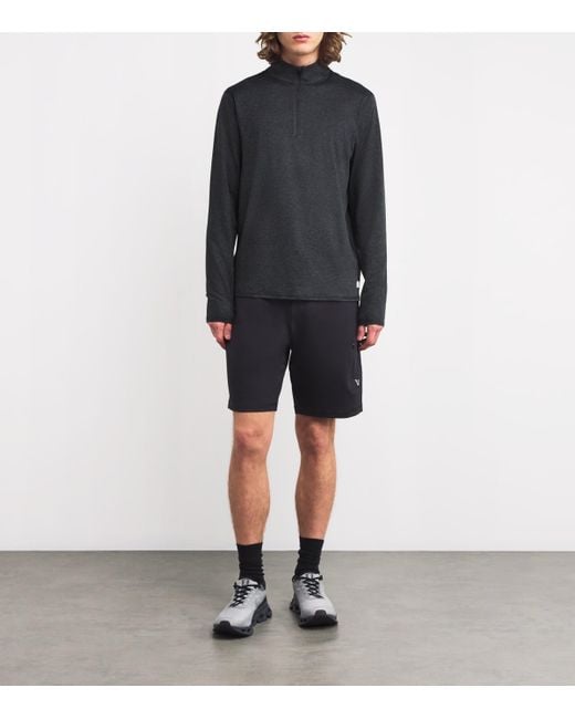 vuori Blue Dreamknit Ponto Quarter-Zip Sweatshirt for men