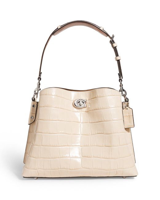 COACH Natural Leather Willow Bucket Bag