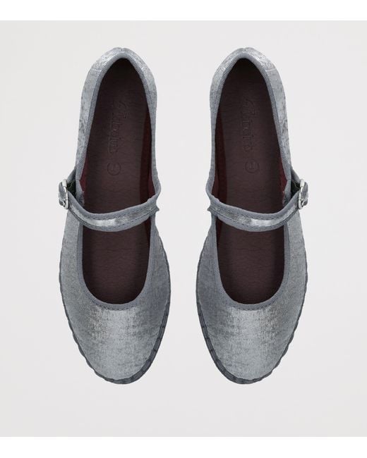 Flabelus White Lavinia Mary Jane Flats