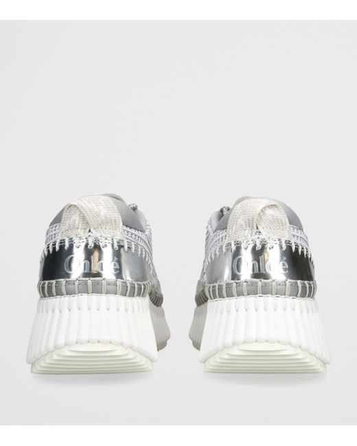 Chloé White Nama Runner Sneakers
