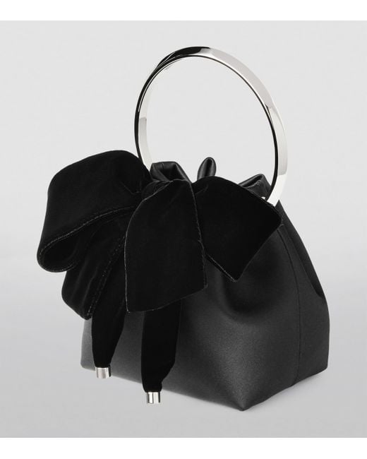 Jimmy Choo Black Bon Bon Bucket Bag