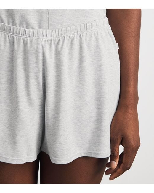 Skims White Sleep Short-Sleeve Pyjama Set
