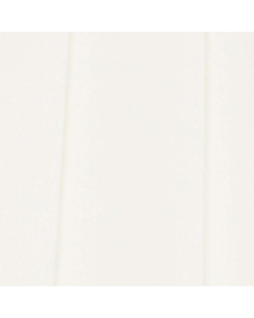 Brunello Cucinelli White Techno Virgin Wool-Blend Track Skirt