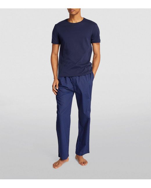 Polo Ralph Lauren Blue Polo Pony Lounge Trousers for men