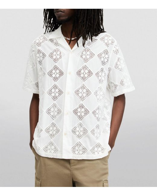 AllSaints White Vista Short-sleeve Shirt for men