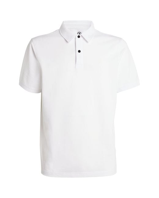 Bogner White Performance Cotton Polo Shirt for men