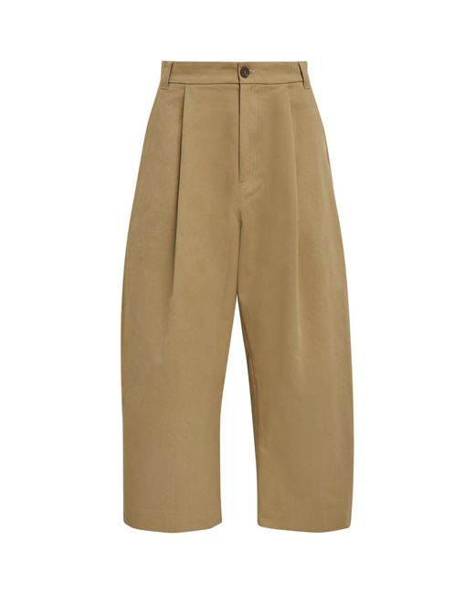 Studio Nicholson Green Cotton Tailored Trousers for men