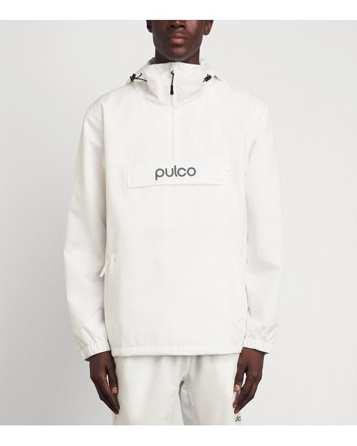 Pulco Studios White Water-Resistant Coaches Jacket for men