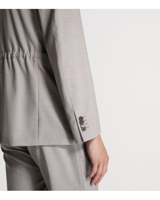 Dunhill Gray Wool Single-Breasted Jacket for men