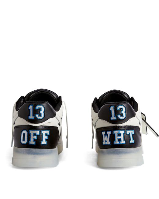 Off-White c/o Virgil Abloh Black Leather Out Of Office ''ooo'' Sneakers for men