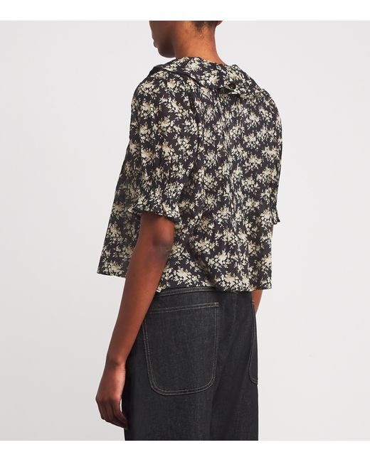 Doen Black Organic Cotton Henri Blouse