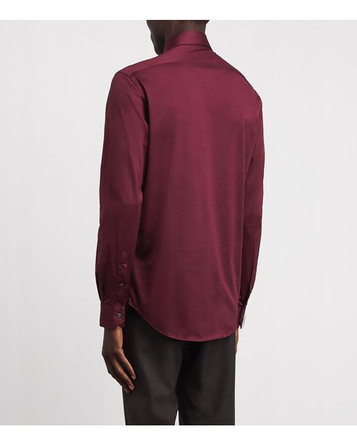 Pal Zileri Red Cotton Effortless Shirt for men