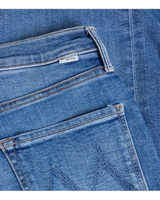 Mother Blue The Kick It Straight Jeans