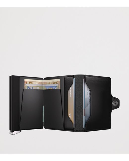 Secrid Black Leather Twinwallet for men