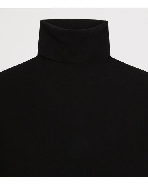 Dolce & Gabbana Black Cashmere Rollneck Sweater