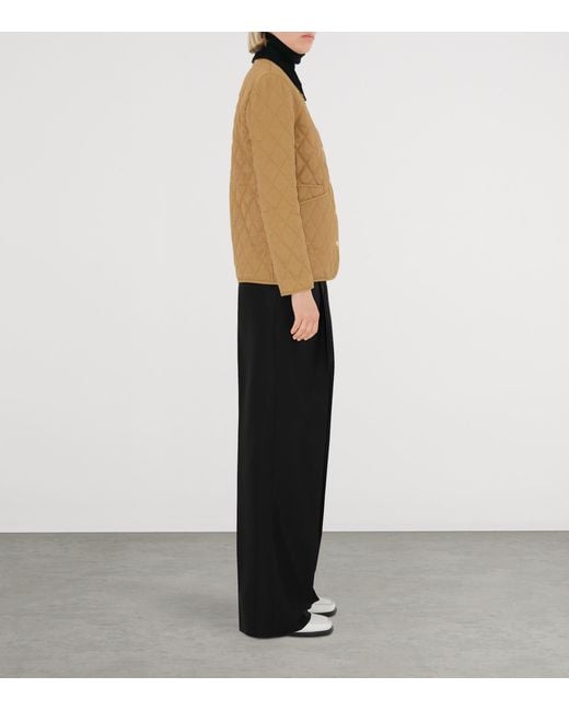 Burberry Natural Quilted Barn Jacket