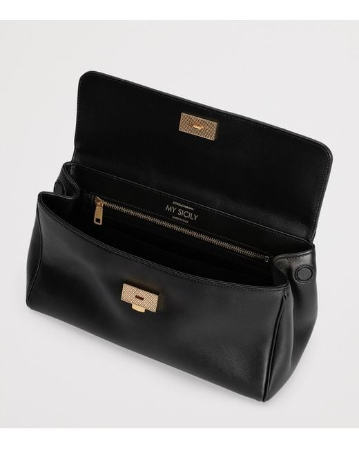 Dolce & Gabbana Black Leather My Sicily Bag
