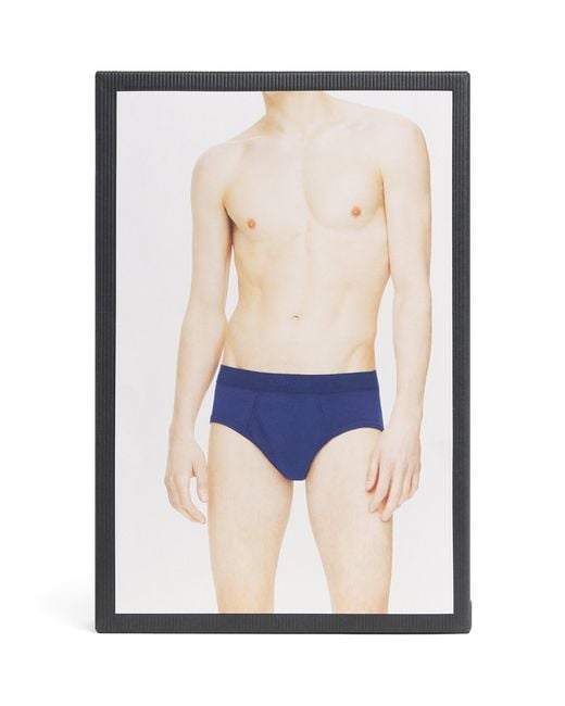 Tom Ford Green Stretch-Cotton Logo Briefs for men