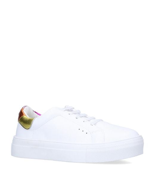 Kurt Geiger White Leather Laney Eagle Sneakers