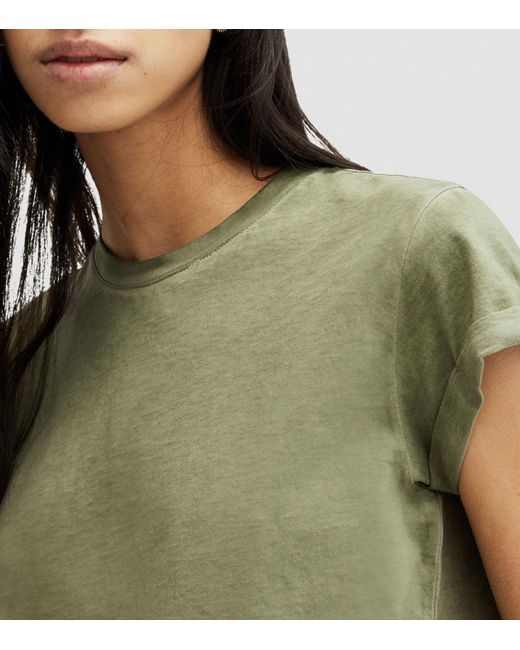 AllSaints Green Organic Cotton Anna T-shirt