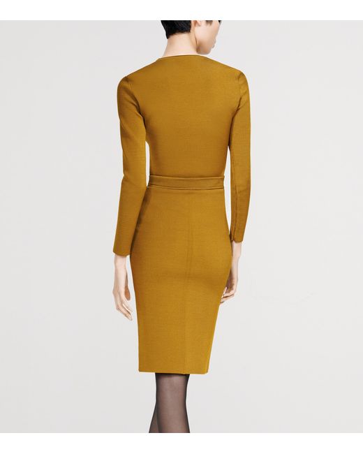 Tom Ford Green Knitted Midi Skirt