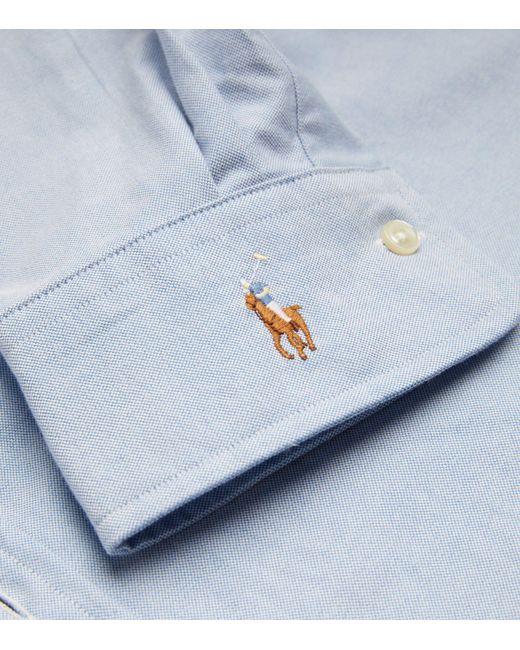 Polo Ralph Lauren Blue Contrast Collar Shirt for men