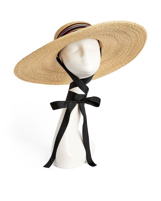 Eliurpi Natural Maxi Straw Boater Hat