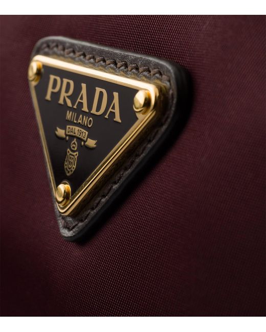 Prada Purple Small Re-Nylon & Leather Explore Bag