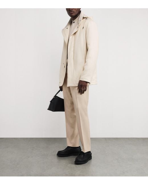 Colombo Natural Cashmere Straight Trousers for men