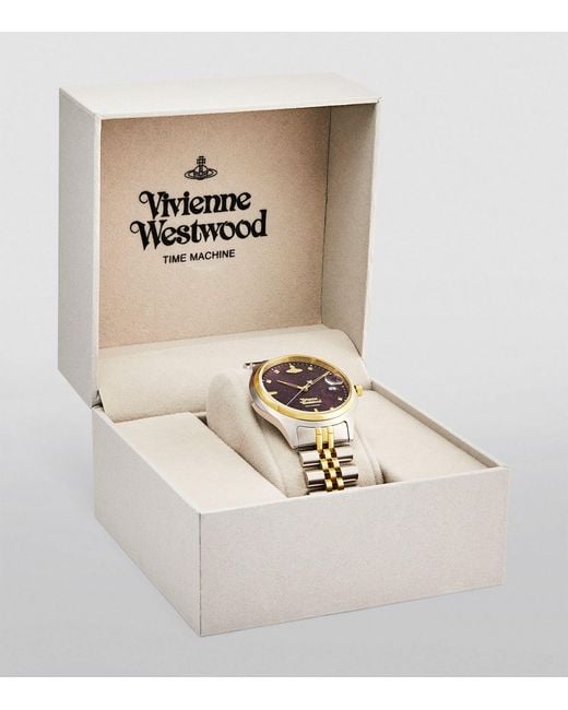 Vivienne Westwood Metallic Stainless Steel Camberwell Watch 37mm