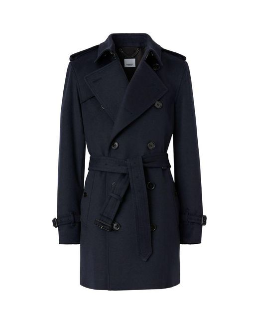 Burberry The Short Wimbledon Trench Coat in Blue for Men Lyst Canada