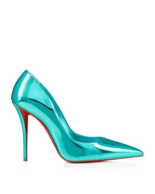 Christian Louboutin Blue Exclusive Miss Z Metallic Calf Leather Pumps 100