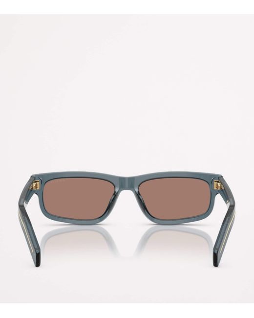 Prada Brown Acetate Pr B11S Sunglasses for men