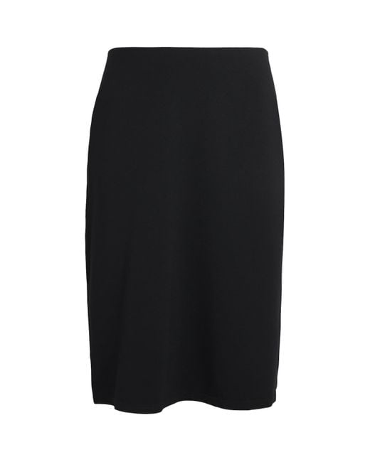 Skims Black Smooth Layers Midi Skirt