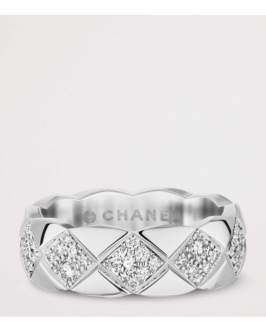Chanel Metallic And Diamond Coco Crush Ring