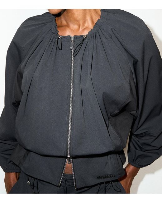MAX&Co. Blue Technical Jersey Jacket