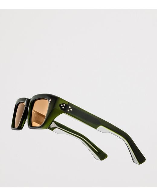 Jacques Marie Mage Black Walker Rectangle Sunglasses