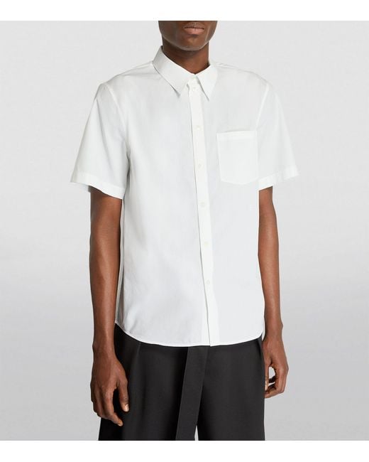 Helmut Lang White Cotton Short-sleeve Shirt for men