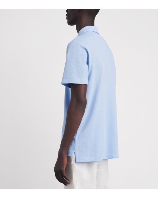 Polo Ralph Lauren Blue X Wimbledon Cotton Mesh Polo Shirt for men