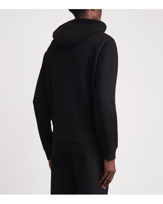 Polo Ralph Lauren Black Double-Knit Logo Hoodie for men