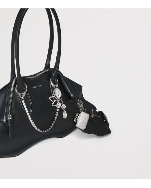 McQueen Metallic Embellished Chandelier Charm