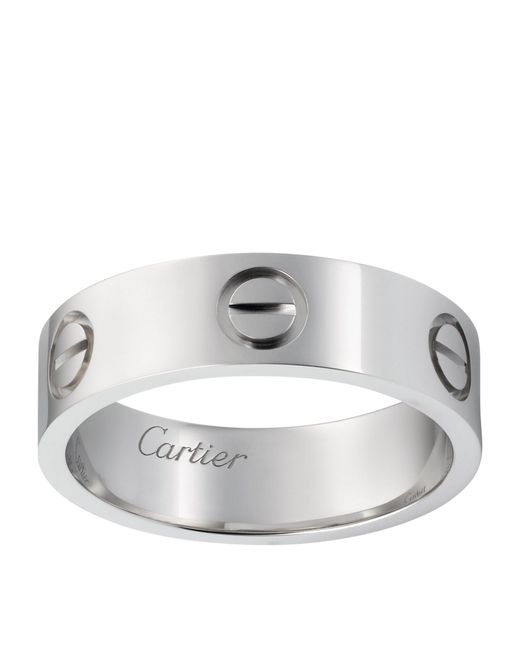 Cartier White Platinum Love Ring