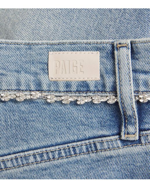 PAIGE Blue Arellia High-Rise Barrel-Leg Jeans