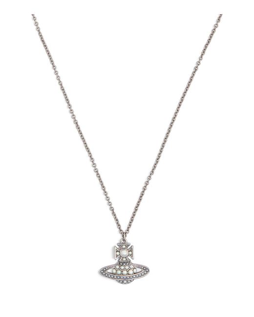 Vivienne Westwood Metallic Luzia Bas Relief Pendent Necklace