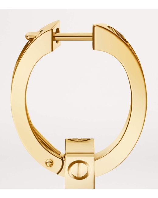 Cartier Metallic Love Double Hoop Earrings