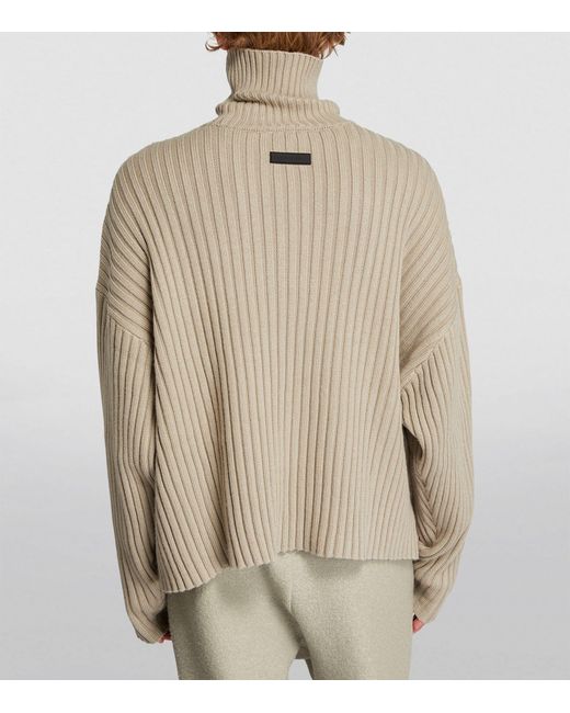 Fear Of God Natural Rib Knit Rollneck Sweater for men
